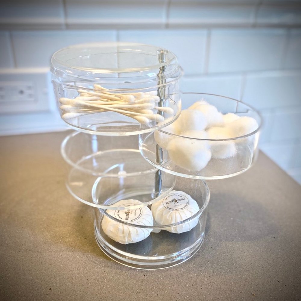 Acrylic 4-Tier Bath or Office Organizer